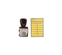 Library Card and Stamp Enamel Pin, Set of 2 - Gifts for Book Lovers