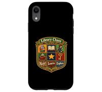 Library Chaos Read Learn Explore Book Lover Case for iPhone XR