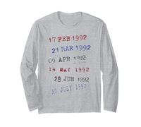 Library Date Stamps 1992 Long Sleeve T-Shirt