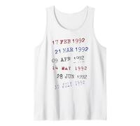 Library Date Stamps 1992 Tank Top