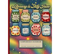 Library Is My Jam College Ruled Notebook for Librarians, Reading Teachers & Students
