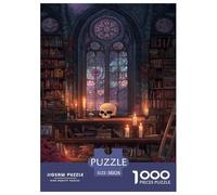 Library Jigsaw Puzzles Puzzles for Adults Kids. 1000 Pieces Interesting Great Gifts Challenge Toy Educational Games Home Decoration for Adults& Kids Age 14 Years Up 38x26cm/1000pcs