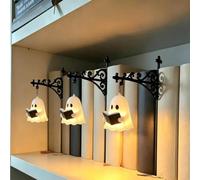 Library Lantern-Decorative Bookshelf Lighting, Library Lantern Mini Bookshelf Lanterns, Iron Table Desk Bookcase Lamp, Vintage Little Reading Book Led Nightlight, Unique Gift for Book Lovers, 3PCS B