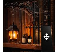 Library Lantern-Decorative Bookshelf Lighting,Vintage Bookshelf Lamp, Warm LED Nightlight for Reading Nook, Hanging Or Accent Light,Literary Gift for Home Office & Study Room (1pc)