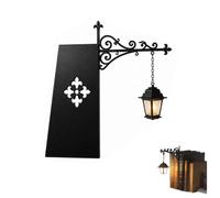 Library Lantern - Decorative Bookshelf Lighting, Vintage Reading Nook LED Nightlight, Portable Shelf Lamp with Warm Glow, Home Desk Hanging Ornament, Gift for Book Lovers (1pc)