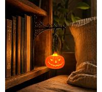 Library Lantern Mini Bookshelf Lamp with Warm LED Lights, Witch Hat，Little Pumkin：2.36" D x 5.51" W x 7.68" H