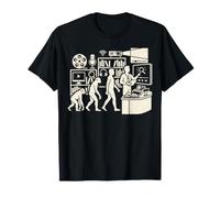 Library Media Specialist Evolution School Librarian Learning T-Shirt