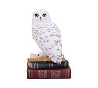 Nemesis Now Library of Wisdom Figurine 17cm, Resin, White, White Owl on Books Ornament, Fantasy Books Book Shelf Display Piece, Cast in the Finest Resin, Expertly Hand-Painted