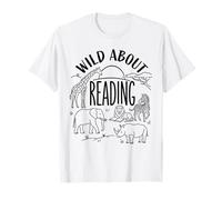 Library Reading Adventure Safari Animal Bookworm Nature T-Shirt