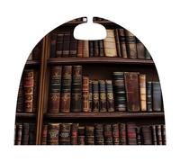 Library Shelves Victorian Old Literary Book Funny Halloween Cape Fancy Dress Cloak Cosplay Costume Robe for Adults