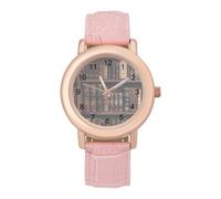 Library Shelves Victorian Old Literary Book Women's Wrist Watches Analogue Leather Strap Quartz Watch Fashion Accessories