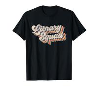 Library Squad Librarian Bookworm Retro Design for Women Men Value Graphic T-Shirt