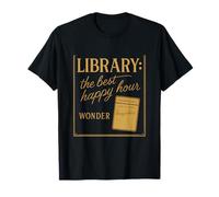 Library: The Best Happy Hour Reading Graphic Design T-Shirt