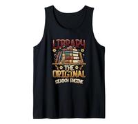 Library The Original Search Engine Librarian Book Lover Tank Top