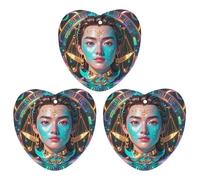 Libra's Interesting Face Car Air Freshener, 3 Pcs Love form Hanging Air Freshener Cards, Long Lasting Fragrance Scented Cards for Car, Home, Office Gray-style