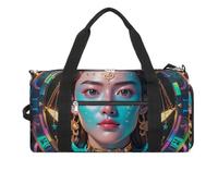 Libra's Interesting Face Gym Bag for Men Women, Waterproof Gym Tote Bags, Large Duffel Bag for Travel Workout
