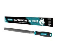 LIBRATON 200 mm Half Round Metal File, Metal File, High Carbon Steel File