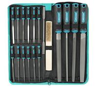 Libraton Metal File Set, Metal Files 31PCs, Metal Files for Steel, 12 Needle Files with Case, Riffler File, 12 Sandpapers, Steel Brush, File Sets for Wood and Metal, for Metalworking & Woodworking