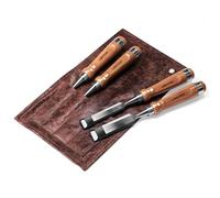 LIBRATON Chisel Set, 4PCS Wood Chisel Set with Storage Pouch