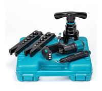 Libraton Flaring Tool, HVAC Flaring Tool Kit, Copper Flaring Tool, 45° Eccentric Single Flare Tool for 1/4''-3/4'' and 6-19mm with Pipe Cutter, Deburring Tool for Copper Aluminum Pipe