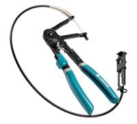 LIBRATON Flexible Hose Clamp Pliers, 27.5" Radiator Hose Clamp Pliers, 8-50mm Adjustable Ratcheting Spring Clamp Removal Tool, Ergonomic Handle for Automotive, Oil, and Machinery Maintenance