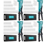 LIBRATON Heavy Duty Rivet Gun, Pop Rivet Gun Set, Professional Hand Riveter (Pack of 4)