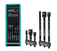 Libraton Impact Socket Adapter Set, 3" & 6", Drill Socket Driver Converter and Extension, Impact-Grade Hex Shank Adapter Kit with Storage Bag