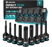 LIBRATON Impact Torx Bit Socket Set, 1/2" Drive, S2 Alloy Steel