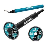 LIBRATON Inside Pipe Cutter for PVC Pipe, Internal Plastic Cutter Plumbing Tools Set with Deburring Tool, PVC Pipe Cutter Diamond Grit Cutting Wheel for Impact Drivers and Drills, PVC Cutter Tool