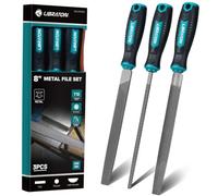 LIBRATON Metal Files, 3PCS Metal File Set, Multi-Shape Files for Metal
