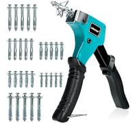 LIBRATON Molly Bolts for Drywall & Plaster Walls (0.12"-1.52"), 30PCS in 6 Sizes with Setting Tool, Heavy Duty Hollow Wall Metal Anchors Screws Kit, Holds Up to 65lbs, for TV, Shelf, Mirror