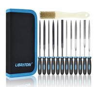 Libraton Needle Files Set 13PCS with 6 Steel File, 6 Diamond File Set, Cleaning