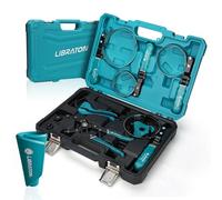 LIBRATON Oil Filter Wrench Set, 11PCS Oil Filter Pliers | with 4 Swivel Band Wrenches 2-3/4"-5-1/4", 3-Jaw Universal Removal Tool, 12" Adjustable Pliers with Adapter