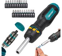 LIBRATON Ratcheting Screwdriver Set, Multi-bit Screwdriver Tool, 33-in-1 Magnet