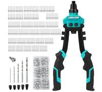 LIBRATON Rivet Gun Set, Two-Handed Pop Rivet Gun Kit, Heavy Duty Rivet Gun