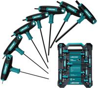 LIBRATON T Handle Allen Keys, Hex Key T-Handle Set, Metric Hexagon Wrench Set,