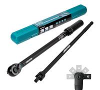 LIBRATON Torque Wrench 1/2", 50-350NM, Click Torque Wrench | ±3% Precision with 22" Heavy Duty Breaker Bar, 72 Tooth Dual-Direction Adjustable Tool for Car and Motorcycle Maintenance