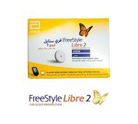 Libre 2 Flash Glucose Monitoring System Sensor Kit: Continuous Monitoring, Real-Time Data, Easy Application, Long-lasting, Diabetes Management
