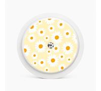 Libre Sensor 1 & 2 Sensor Stickers - Diabetic Sensor Vinyl Stickers for Freestyle Libre - Glucose Monitor Sticker Sensor Cover - Yellow Daisy