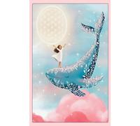 Libreta Ballena y Flor de la vida: Cuaderno de notas infantil