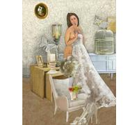 Libreta de Arte Tapa Dura “La Mujer y el Vestido” de Lucero Abascal | Cuaderno tamaño carta 21.59x27.94 cm (8.5x11 in) | 111 hojas blancas | Colección ... en Modigliani (Insondable Soliloquio)