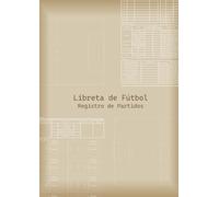 Libreta de fútbol Registro del partido Tamaño A4 (Grande)