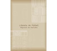 Libreta de fútbol Registro del partido Tamaño A5 (Compacto)