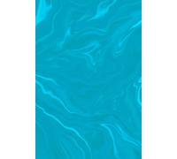 Libreta fondo de mármol abstracto azul: Cuaderno con líneas y diseño elegante