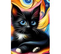 Libreta Gato negro pop modelo 1