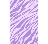 Libreta piel de cebra púrpura: Cuaderno con líneas y diseño moderno