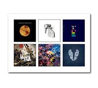 Libretto Designs COLDPLAY Vinyl Albums Unframed A4 Art Print Mini Poster