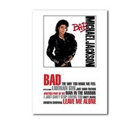 Libretto Designs MICHAEL JACKSON - BAD Unframed Art Print mini poster with Song Titles