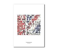 Libretto Designs STONE ROSES - Waterfall - unframed A4 Art Print mini poster with lyrics