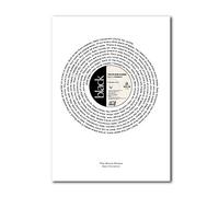 Libretto Designs THE STONE ROSES - Sally Cinnamon Vinyl Single Unframed Art Print with Lyrics
